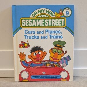 Sesame Street Blue and Red Vehicles Book